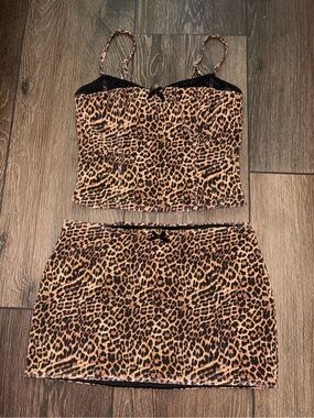edikted cheetah print set